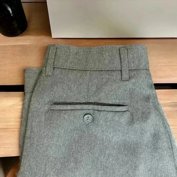 Levi Strauss & Co Action Slacks - Men's Gray  34/32 Gray Flat-Front Dress Pants - Picture 3 of 3